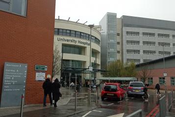 Image of the outside of University Hospital Coventry
