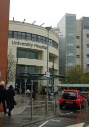 Image of the outside of University Hospital Coventry