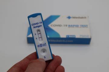 Image of a covid-19 rapid test