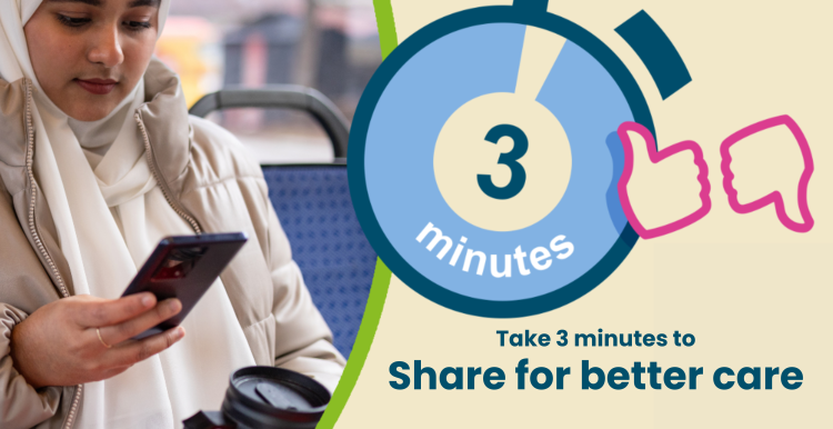 A young woman sits on a bus. She is wearing a headscarf. She is looking down at a mobile phone that she is holding in her hand.