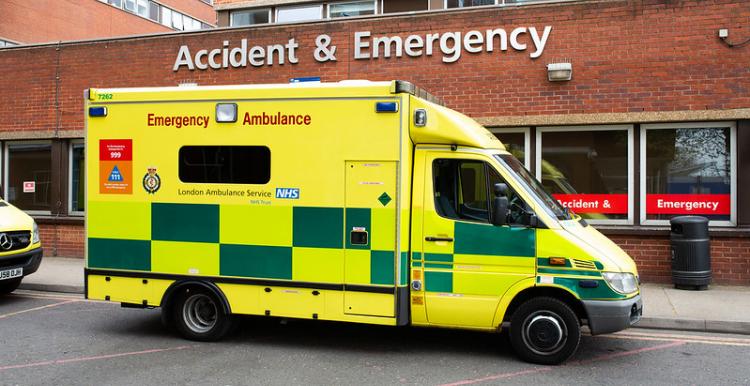 Image of ambulance outside A&E Image of ambulance outside A&E