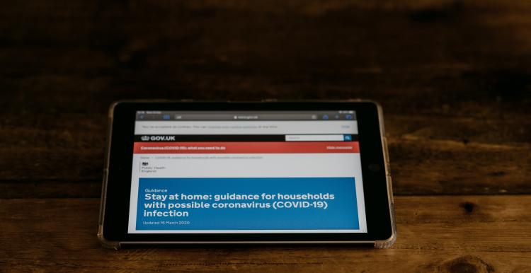Ipad with GOV website Ipad with GOV website
