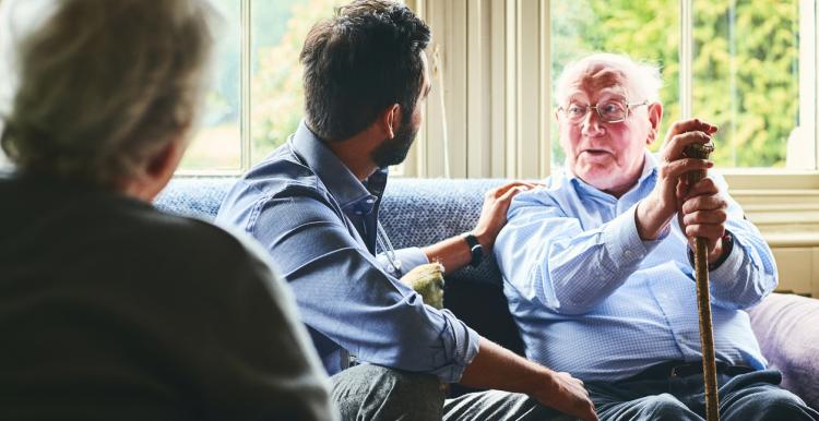 Man in a care home Man in a care home