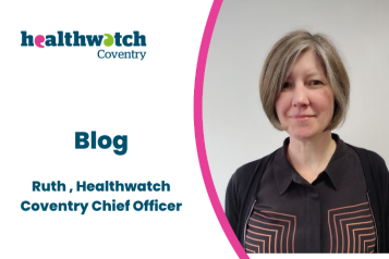 Picture of Ruth Healthwatch Coventry Chief Officer looking at the camera