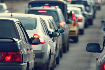Image of a queue of traffic