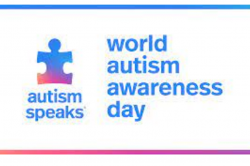 Image of a puzzle piece logo Autism Speaks. World Autism Awareness Day