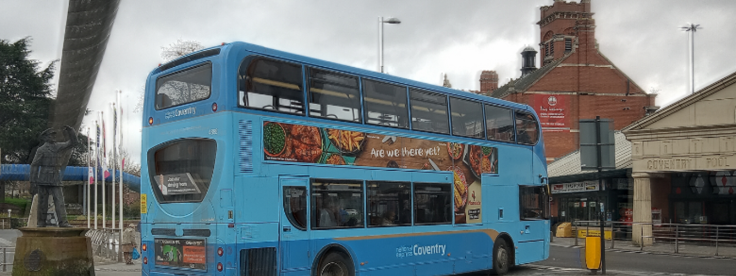 Image of a bus going to Pool Meadow bus station
