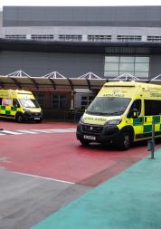 Ambulances outside UHCW A&E